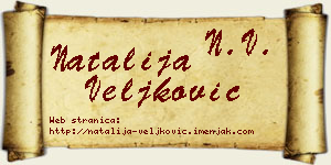 Natalija Veljković vizit kartica